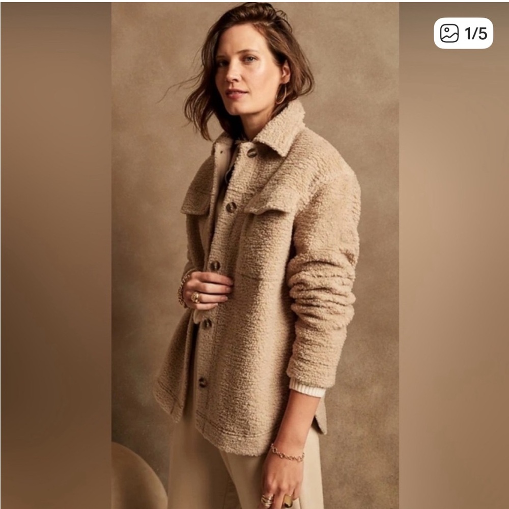 Banana Republic Sherpa Teddy Jacket - Size L